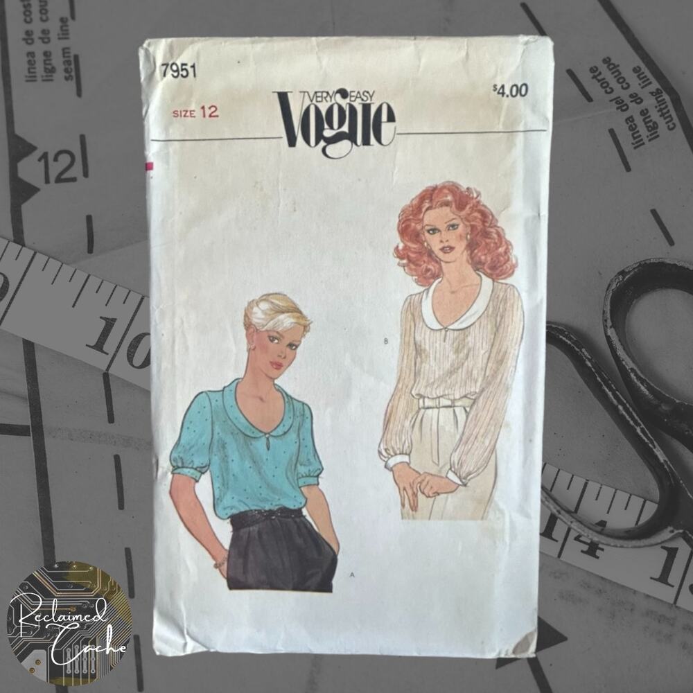 Vogue 7951 Misses' Blouse Pattern - Size 12